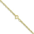 thumbnail image 3 of 14K Yellow Gold Cable Chain Styles Necklace 24 inch Carded 1.35 mm Rope with Spring Ring Clasp, 3 of 4
