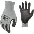 thumbnail image 2 of Gorilla Grip Grey Slip Resistant All Purpose Work Gloves, 5 Pairs, X-Large, 2 of 5