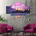 thumbnail image 3 of TISHIRON 5PCS Framed City Theme Canvas Wall Art Set,50"x24" Toronto Skyline Landscape Wall Canvas Art Decor, 3 of 7