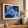 thumbnail image 4 of Myosotis. Forget me not blue flowers. - Photography Flowers Floral Botanical Nature Garden Summer Pastel Oak Framed Wall Art Print 24 x 36 inches, 4 of 6