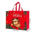 thumbnail image 3 of Aufmer 1 Pcs Festive Non-Woven Gift Bag, Reusable Holiday Present Carrier, Christmas Shopping Tote with Seasonal Patterns, Eco-Friendly Party Favor Container(Multicolor), 3 of 6
