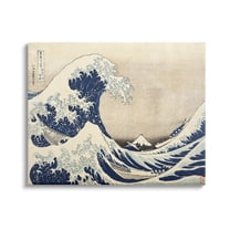 Stupell Industries Classic Tsunami Wave Nature Painting Gallery Wrapped Canvas Print Wall Art, 30 x 24