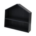 thumbnail image 2 of deevoka Shadow Box Display Shelf 2 Layer Wood Figure Holder Rack for Kitchen Counter black, 2 of 7