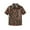 Army Green, variant on Youth Big Boys Casual Button Down Shirt Short Sleeve Hawaiian Shirts for Boys