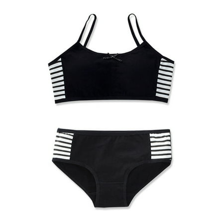 

5-Pack Girls Underwear Bra And Panty Cotton Development Bra Set 10-18 Years Old Junior High School Underwear