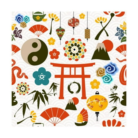 Snake Pattern - Chinese New Year of the Snake Pattern Print Wall Art By cienpies