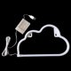 thumbnail image 3 of Letreros de neón de nube, luz de neón de nube LED para decoración de pared, letrero de nube LED azul con batería o USB, letreros de neón de luces de nube para dormitorio, habitación de niña,, 3 of 5