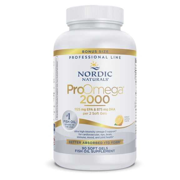 Nordic Naturals ProOmega Softgels, 2150 Mg, with EPA & DHA, Fish Oil, 90 Ct