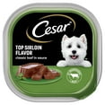 thumbnail image 3 of (6 pack) Cesar Loaf in Sauce Top Sirloin Flavor Adult Wet Dog Food, 3.5 oz Easy Peel Trays, 3 of 11