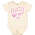 thumbnail image 3 of Inktastic I Love My Glamma in Pink Chalk Heart Boys or Girls Baby Bodysuit, 3 of 5