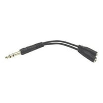 Hosa YMP-234 Y Cable 1/4 in TRS to Dual 3.5 mm TRSF