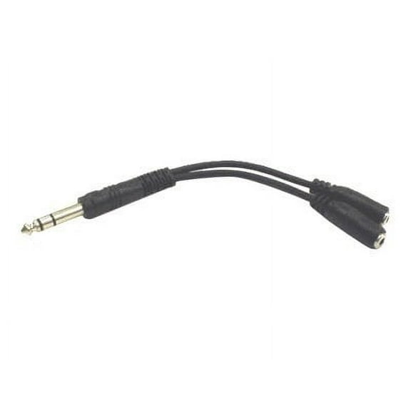 Hosa YMP-234 Y Cable 1/4 in TRS to Dual 3.5 mm TRSF