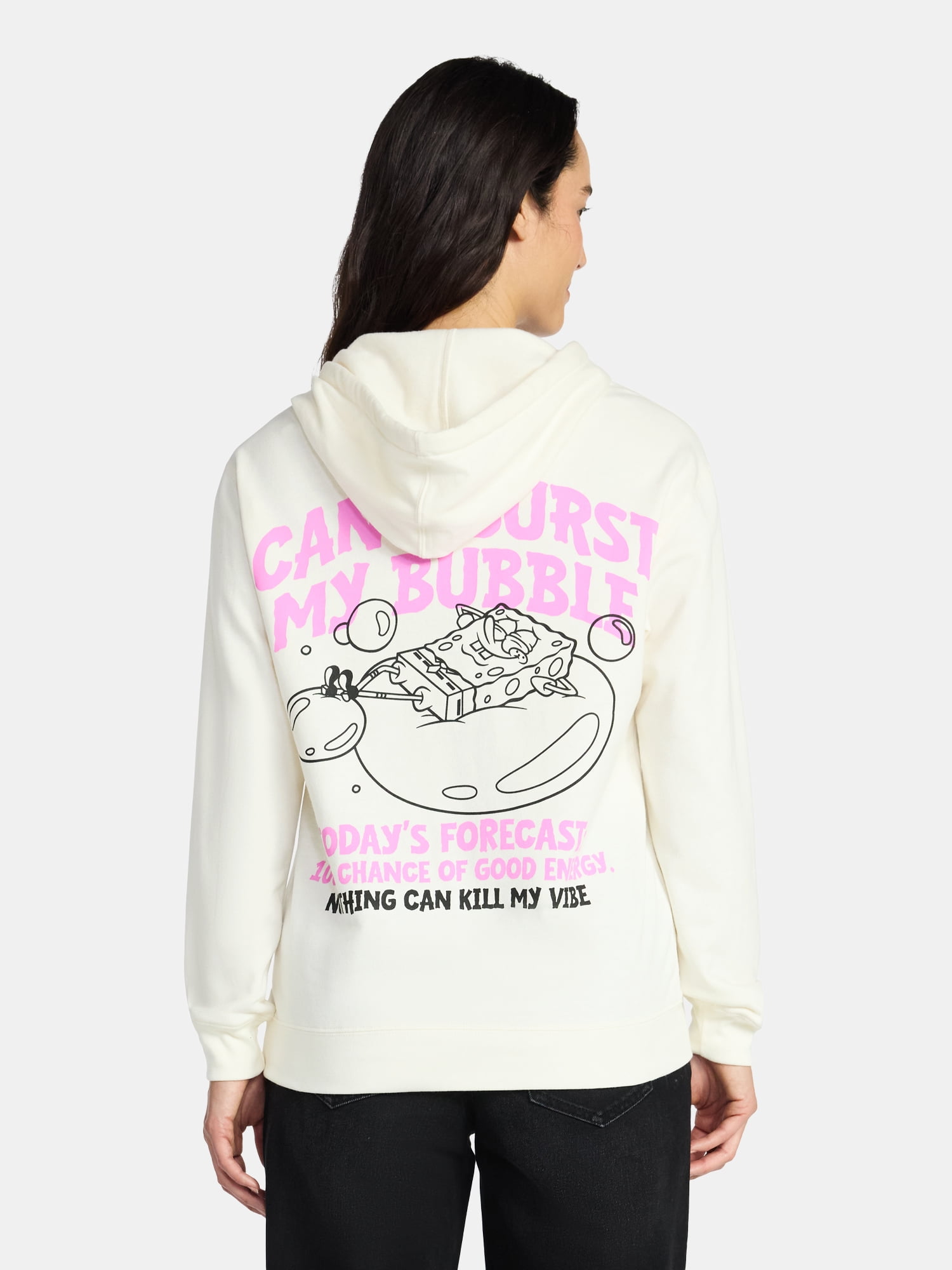 SpongeBob SquarePants Women's Hoodie with Long Sleeves, Sizes XXS-XXL