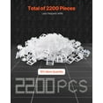 thumbnail image 6 of 2200-Piece 1/16 Inch 1.5mm Tile Leveling System Clips Spacers Professional Ceramic Stone Installation Tools, 6 of 6