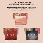 Milani All Inclusive Eye, Cheek & Face Palette, Medium to Deep