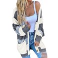 thumbnail image 3 of Vedolay Cardigans for Women Open Front Cardigan Knit Sweaters for Women Blue,L, 3 of 5