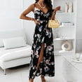 thumbnail image 2 of Leutsin Robe Longue Décontractée Sans Manches à Imprimé Floral pour Femme, Grande Taille, pour Fête et Vacances, 2 of 7