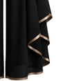 thumbnail image 5 of Levmjia Women's Chiffon Pants High Waisted Ruffled Hem Wide Leg Pants with Gold Trim Elastic Waist Flowy Casual Lounge Trousers for Evening Party, 5 of 5