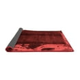 thumbnail image 2 of Ahgly Company Indoor Round Abstract Red Modern Area Rugs, 4' Round, 2 of 4