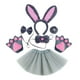 thumbnail image 5 of Diadema con orejas de disfraz de conejo animal, diadema con falda de cosplay, accesorios modernos para fiesta temática de carnaval, disfraces de año N Gris 6 piezas, 5 of 8