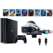 Playstation Vr Bundle 4 Items Vr Headset Playstation Camera Ps4 Pro 1tb Vr Game Disc Psvr Until Dawn Rush Of Blood Walmart Com Walmart Com