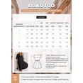 thumbnail image 4 of Vestido Dokotoo primavera-verano de manga corta con cuello en V para mujer, 4 of 4