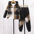 thumbnail image 2 of UAYOTSE Toddler Boys Long Sleeve Print Tops and Pants 2-Piece Kids Fall Winter Outfit Set Size 3-4 Years, 2 of 8