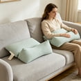 thumbnail image 5 of Buckwheat Hull Neck Support Pillow Set Removable Washable Triangular Pillow for Office Naps Lower Back Support and Home Sleep, 5 of 6