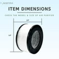 thumbnail image 4 of Nispira True HEPA Replacement Filter for CVS Health Desktop Air Purifier 3-in-1 True HEPA Activated Carbon, 3 Packs, 4 of 6