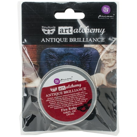 Finnabair Art Alchemy Antique Brilliance Wax .68 Fluid Ounce Fire Ruby