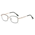 thumbnail image 7 of Women Rectangular Blue Light Blocking Reading Glasses 1.00 Men Metal Black Presbyopic Glasses Readers +1.0, 7 of 7