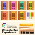 thumbnail image 5 of Segmart 2-3 Person Home Sauna, Far Infrared Sauna, 2180W Low EMF Infrared Hemlock Wood Sauna with Tablet Stand, Cup Holder, Bluetooth Speakers, 7 Color Ambient LED Strips & Beauty Light, 5 of 10
