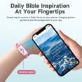 thumbnail image 2 of Brazalete enttgo NFC Bible Versículo 17 cm para hombre cristiano, 2 of 7