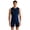 Navy Blue, variant on Unisex Adults Romper Sleeveless Bodysuit Shorts Jumpsuit Adaptive Clothing for Elderly Men Women Grey XS