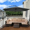 thumbnail image 4 of Four Seasons Courtyard 11.5 Foot Offset Patio Umbrella, 4 of 7