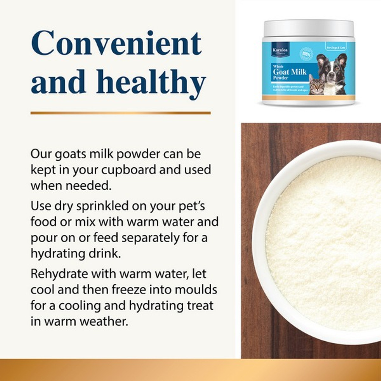 Karnlea Goat Milk Powder for Dogs Treats & Cats Treats 200g