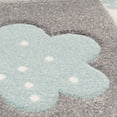 thumbnail image 5 of Paco Home Kids Rug for Nursery with Rainbows and Clouds in Multicolor - 3'11" x 5'7" (4'x6'), 5 of 6