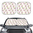 thumbnail image 2 of Goofa Tulips Flowers Pattern 2 Piece Car Windshield Sun Shade Foldable | Front Windshield Shade for Sun, Heat and UV Rays | Sunshade for Car Front Window-Large, 2 of 7