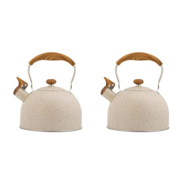 Naiovety Hervidor con silbido de acero inoxidable, amplia aplicación para estufas de y cocinas de inducción Type1 NO1