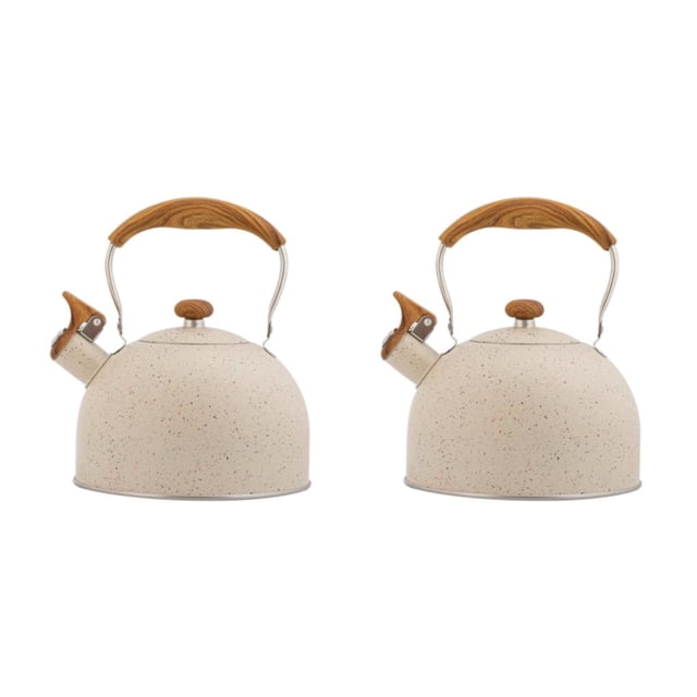 Yuarrent Hervidor con silbido resistente a impactos, acero inoxidable, hecho para durabilidad, té, calentamiento rápido, grado alimenticio Type1 NO1