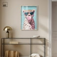 thumbnail image 3 of Pastel Cheetah Bubblegum Shadowbox Print Glam Wall Decor by Art Remedy, Blonde Frame, 20 x 30, 3 of 7
