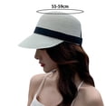 thumbnail image 5 of Sun Hat Sun Protection Wide Brim Windproof Anti-UV Adjustable Bee Decoration Hand Weaving Sun Visor Hat Daily Accessory, 5 of 6