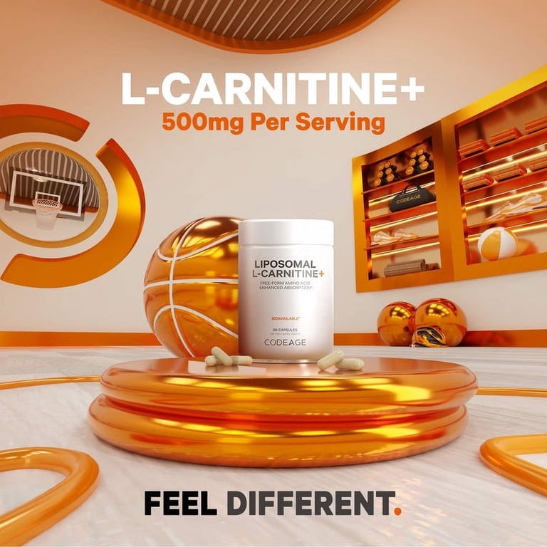 propionyl-l-carnitine liposomal Codeage L-Carnitine+, 90 Vegetable Capsules (500 mg per Capsule) Liposomal Acetyl L-Carnitine - NutriVital