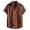 Orange, variant on Outdoor Top for Men Fashion Button Down Printed Short Sleeve Lapel Tnak Top for Men,Red,S