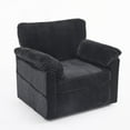 thumbnail image 6 of Modern Swivel Corduroy Lounge Chair 33 Inch - Ideal for Small Spaces with Plush Cushions, 6 of 23