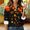 Orange collared printed button blouse women a1, variant on thefmos Women's Collared Long Sleeve Printed Blouse Button Front Loose Fit Solid Color Casual Top Fashion Spring Fall Outfit, Blue S