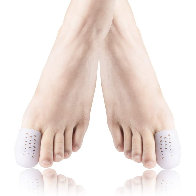 Gel Big Toe Caps 12 Packs Toe Protectors Silicone Breathable Toe Covers Sleeves for Big Toe Blisters Corns Hammer Toes Friction Pain Relief