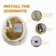 thumbnail image 2 of Realistic Sleeping Plush Breathing Dog Furry Dog With Mat Creative Animals Decor Stuffed Animal Doll, 2 of 5