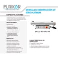 thumbnail image 2 of Sistema de Desinfección con Luz Ultravioleta PKUV-40-RAV-PH Platinum Purikor, 2 of 3