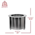 thumbnail image 3 of U.S. Stove Company Smokeless Stainless Steel Wood Burning Fire Pit, 21 Inch, 3 of 10